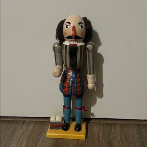 William Shakespeare Nutcracker  wooden Figurine